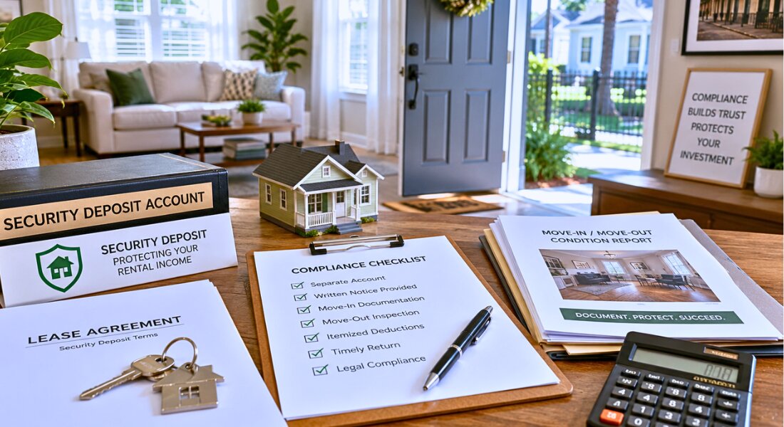 Lease documents and house keys symbolize a stable long term rental partnership.
