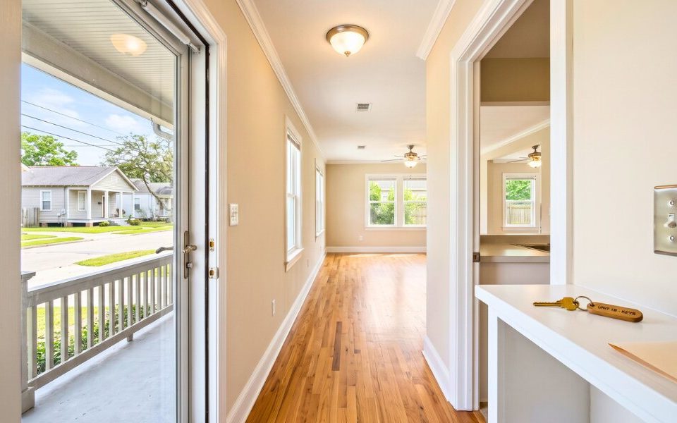 A well maintained New Orleans area rental home prepared for a new tenant.
