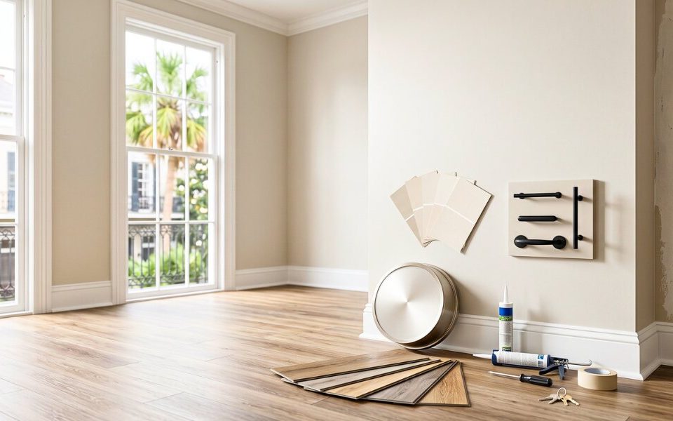 Updated rental room shows simple cosmetic improvements