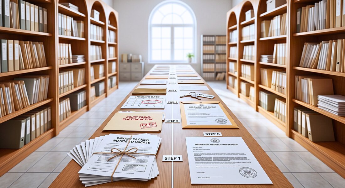Eviction documents show legal timeline for rental owners