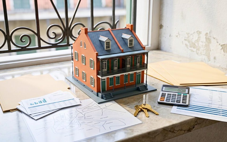 Rental property model shows financing options for owners