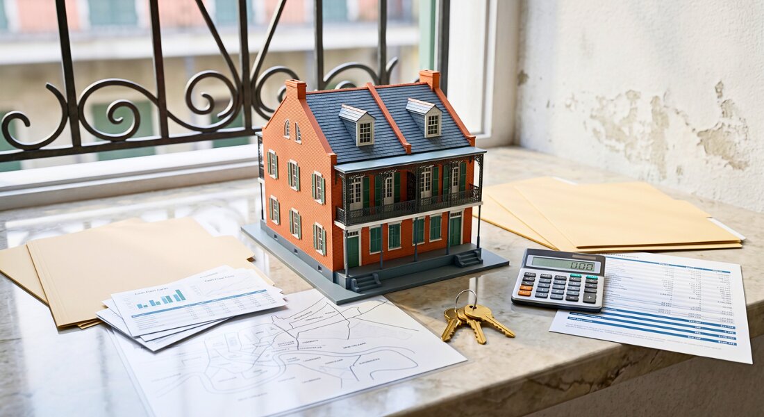 Rental property model shows financing options for owners