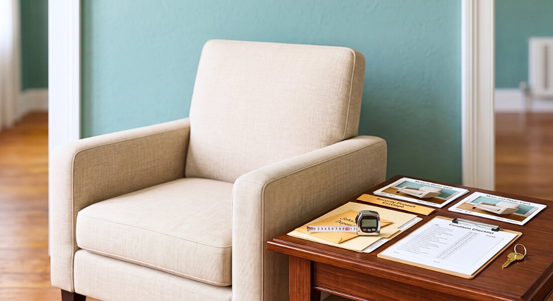 Furniture damage documentation supports fair deposit decisions
