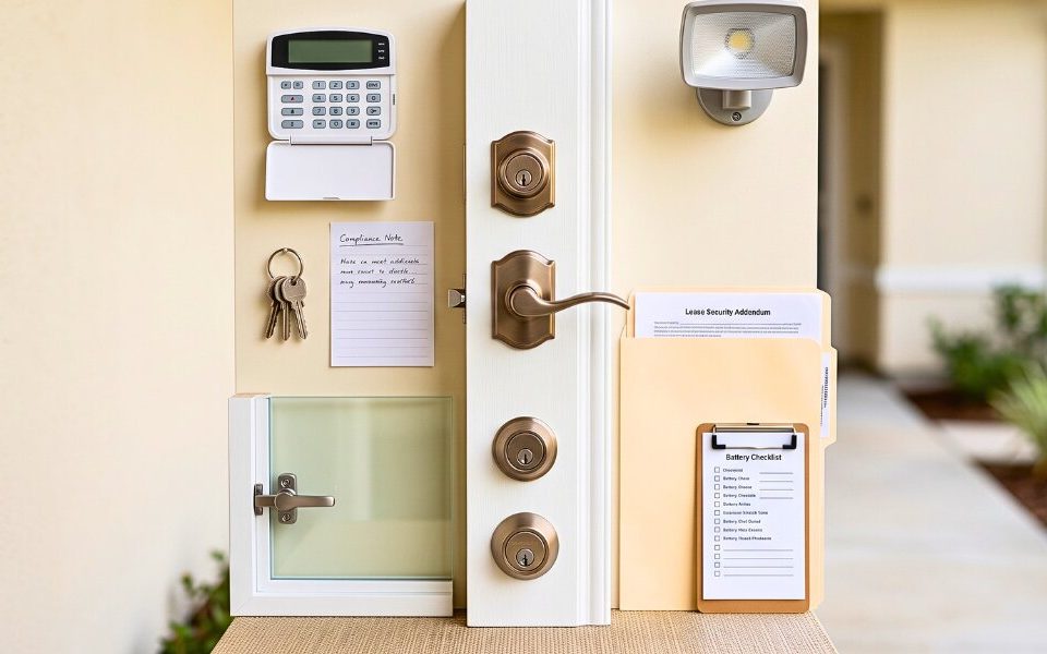 Security hardware shows rental safety compliance planning