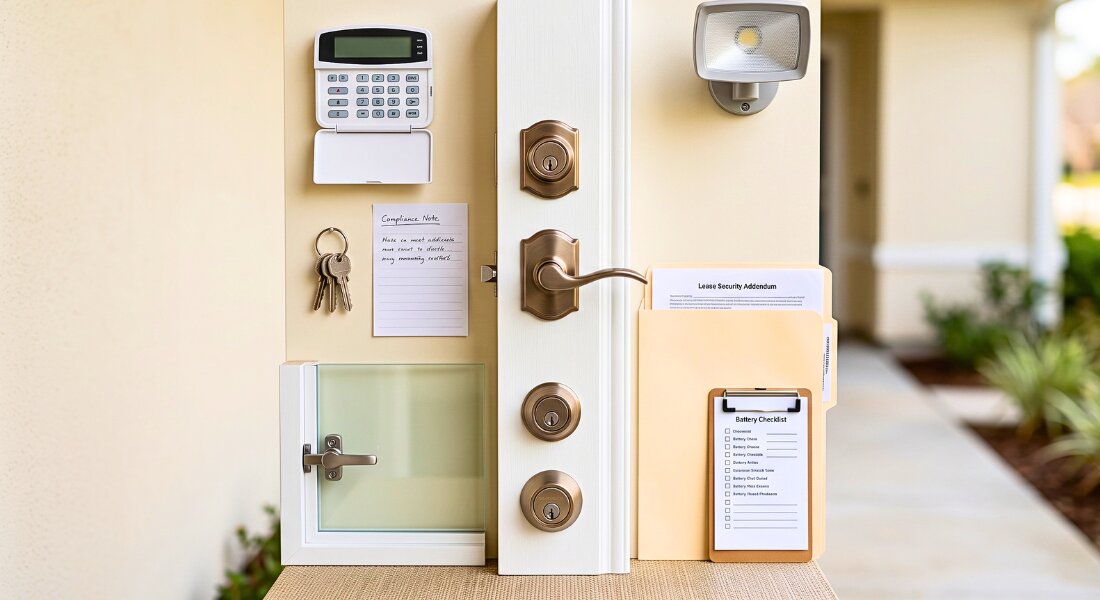 Security hardware shows rental safety compliance planning
