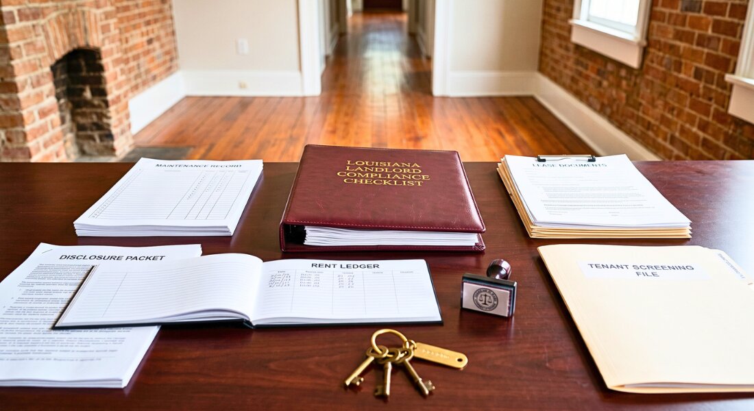 Landlord compliance documents show organized rental legal planning