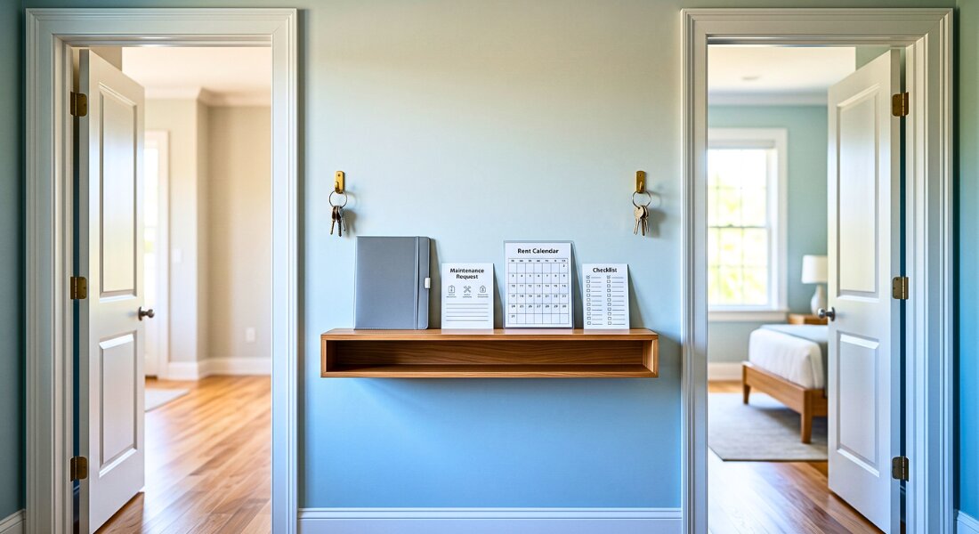 Rental home entry shows clear landlord tenant communication